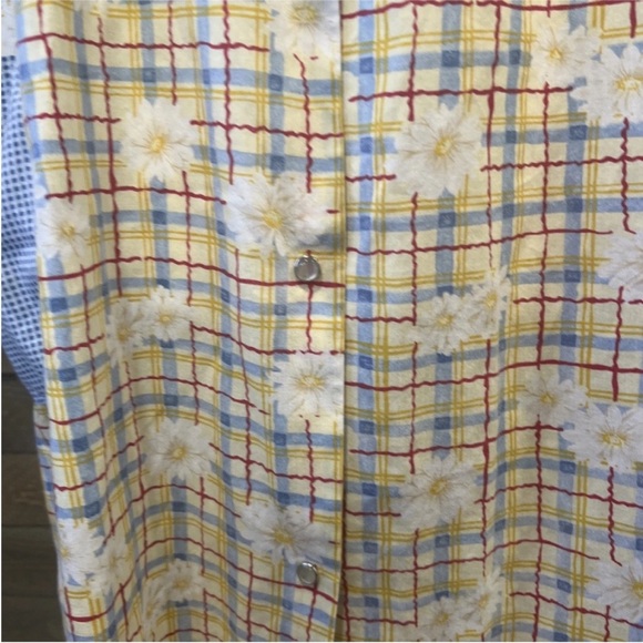 Ashley Taylor Daisy Floral House Dress L - Picture 3 of 5